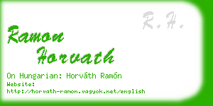 ramon horvath business card